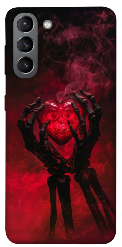 Чохол на Samsung Galaxy S21 Heart in the hands of a skeleton фото 1 з 1