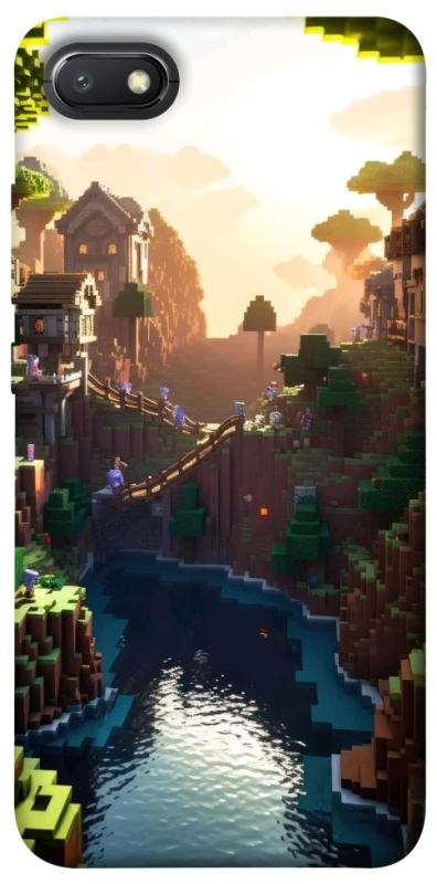 Чехол на Xiaomi Redmi 6A Minecraft sunset фото 1 из 1
