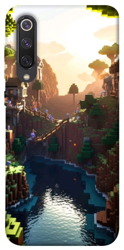 Чохол на Xiaomi Mi 9 SE Minecraft sunset фото 1 з 1
