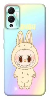 Чохол на Infinix Hot 12 Play Fluffy Rainbow Labubu фото 1 з 1