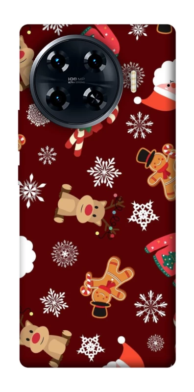 Чехол на TECNO Spark 20 Pro+ Новогодний v6 фото 1 из 1