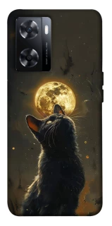 Чохол на OnePlus Nord N20 SE Кіт під місяцем v2 фото 1 з 1