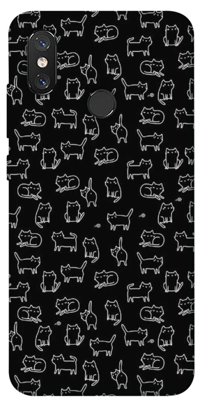 Чохол на Xiaomi Mi 8 Black Cats фото 1 з 1