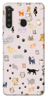 Чохол на Samsung Galaxy A21 Cat style ver.1 фото 1 з 1