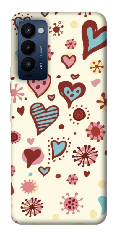 Чехол на TECNO Camon 18 Pro Pretty hearts фото 1 из 1