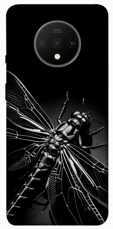 Чехол на OnePlus 7T Black dragonfly фото 1 из 1