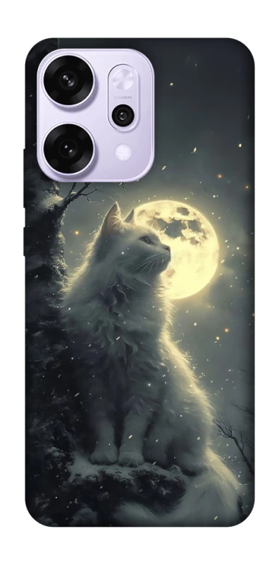 Чохол на Oppo Reno 14 Pro Кіт під місяцем фото 1 з 1