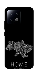 Чохол на Xiaomi 13 Ukraine black map фото 1 з 1