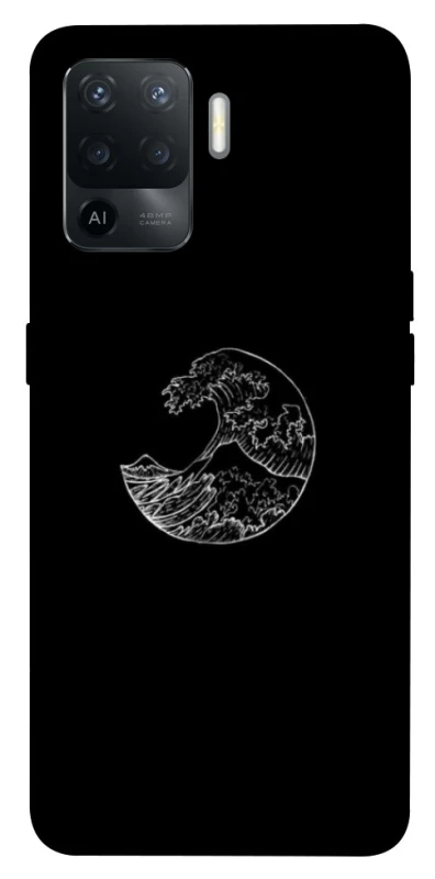 Чохол на Oppo Reno 5 Lite Black tsunami фото 1 з 1