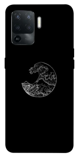 Чохол на Oppo Reno 5 Lite Black tsunami фото 1 з 1