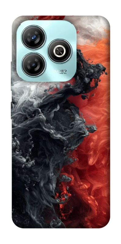 Чохол на ZTE Blade A75 4G Black and Red фото 1 з 1