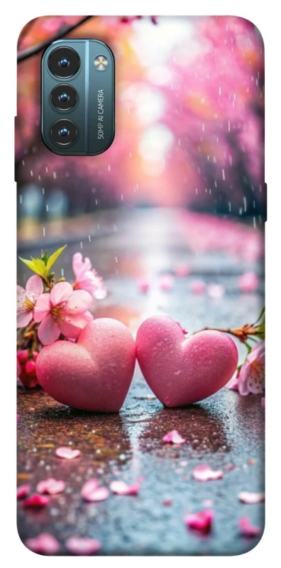 Чохол на Nokia G21 Pink heart фото 1 з 1
