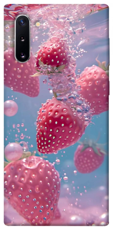 Чехол на Samsung Galaxy Note 10 Клубника в воде фото 1 из 1