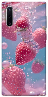 Чохол на Samsung Galaxy Note 10 Полуниця в воді фото 1 з 1