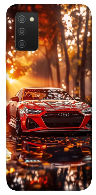 Чехол на Samsung Galaxy A03s Audi at sunset фото 1 из 1