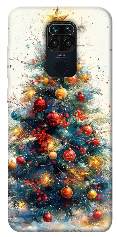 Чехол на Xiaomi Redmi Note 9 / Redmi 10X Новогодний v36 фото 1 из 1