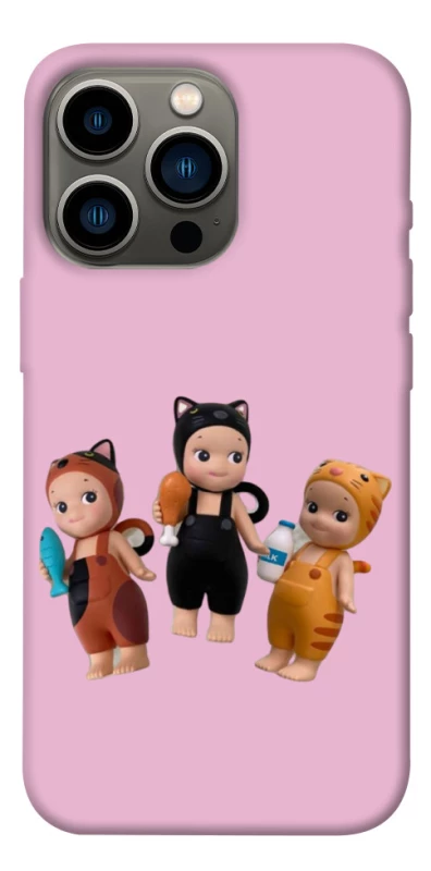 Чохол на Apple iPhone 13 Pro (6.1") Cat Cafe Trio фото 1 з 1