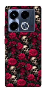 Чохол на Infinix Note 40 4G Черепа та рози фото 1 з 1