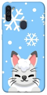 Чохол на Samsung Galaxy M11 Adopt Me Snow Kitty Smile фото 1 з 1