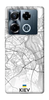 Чохол на Infinix Note 40 Pro 4G Kiev white map фото 1 з 1