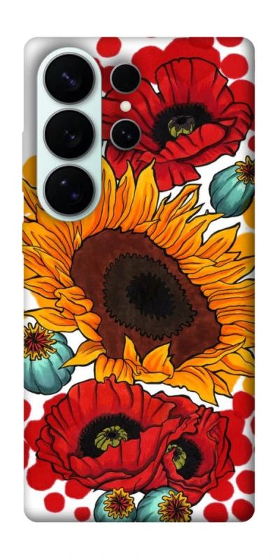 Чохол на Samsung Galaxy S26 Ultra Соняшники та маки фото 1 з 1