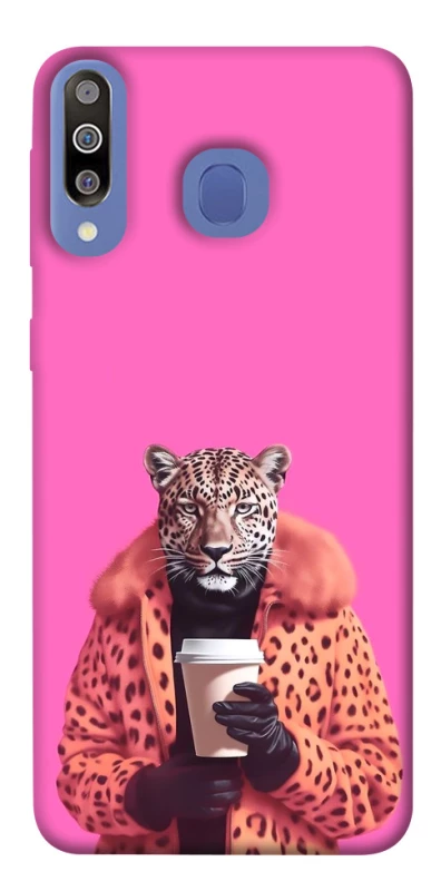 Чехол на Samsung Galaxy M30 Леопард с кофе фото 1 из 1
