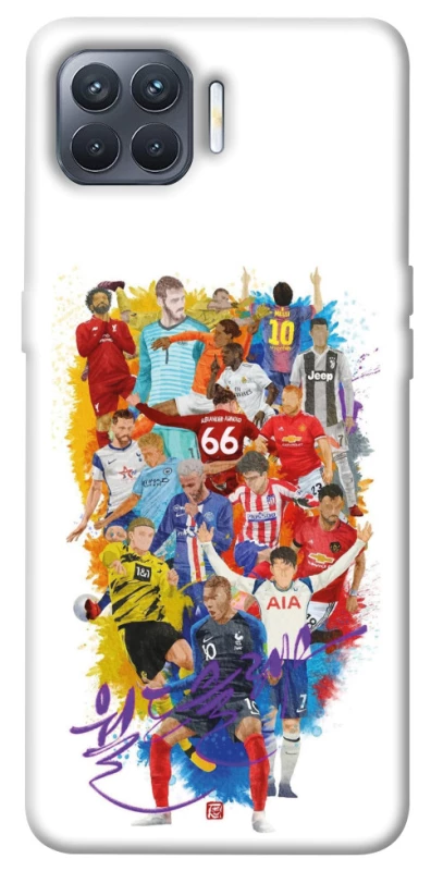 Чохол на Oppo Reno 4 Lite Football Abstract v2 фото 1 з 1