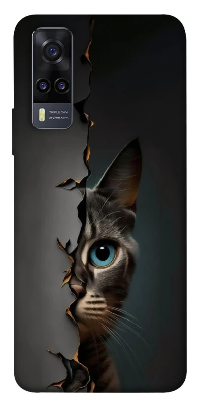 Чохол на Vivo Y31 Кіт-підглядач v2 фото 1 з 1