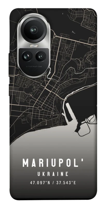 Чехол на Oppo Reno 10 Mariupol map фото 1 из 1