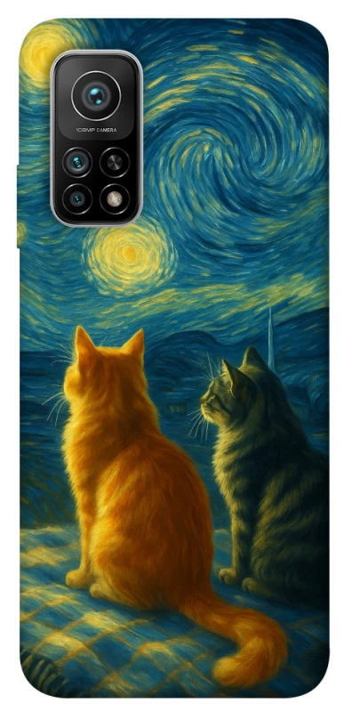 Чохол на Xiaomi Mi 10T Cats under the stars фото 1 з 1