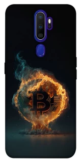 Чохол на Oppo A5 (2020) / Oppo A9 (2020) Fire Bitcoin фото 1 з 1