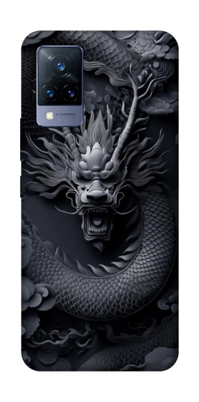 Чехол на Vivo V21 black dragon фото 1 из 1