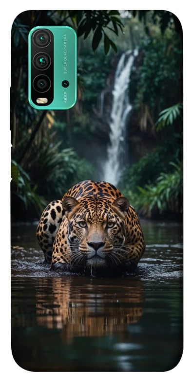 Чохол на Xiaomi Redmi Note 9 4G / Redmi 9 Power Leopard in water фото 1 з 1