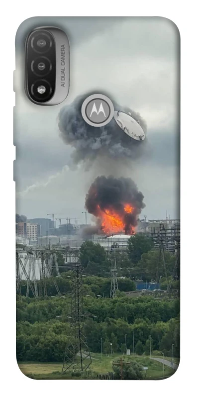 Чохол на Motorola Moto E20 Moscow never sleeps ver.4 фото 1 з 1