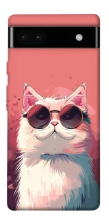 Чохол на Google Pixel 6a Сat with glasses фото 1 з 1