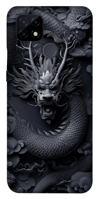 Чехол на Realme C21 black dragon фото 1 из 1