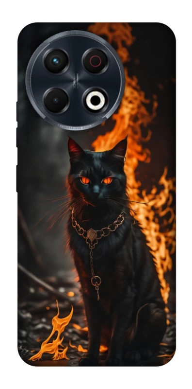 Чохол на TECNO Spark 30 Pro (KL7) Вогняний кіт фото 1 з 1
