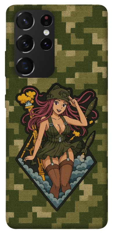 Чохол на Samsung Galaxy S21 Ultra Military Waifu фото 1 з 1