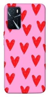 Чехол на Oppo A16s / A16 Red hearts 2 фото 1 из 1