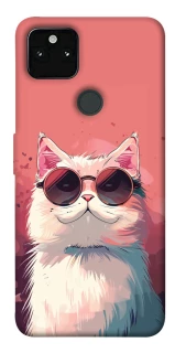 Чохол на Google Pixel 5A Сat with glasses фото 1 з 1