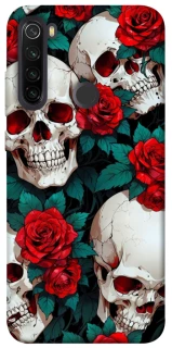Чохол на Xiaomi Redmi Note 8T skull and rose фото 1 з 1