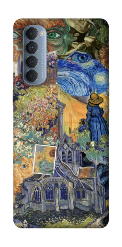Чохол на Oppo Reno 4 Pro Van Gogh collage фото 1 з 1
