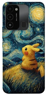Чохол на TECNO Spark 8C Pikachu and Van Gogh фото 1 з 1