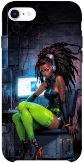 Чехол на Apple iPhone SE (2020) Cyber girl фото 1 из 1