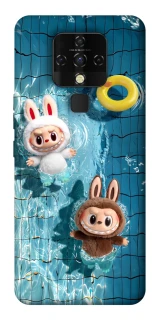 Чохол на TECNO Camon 16 SE Labubu in the pool фото 1 з 1