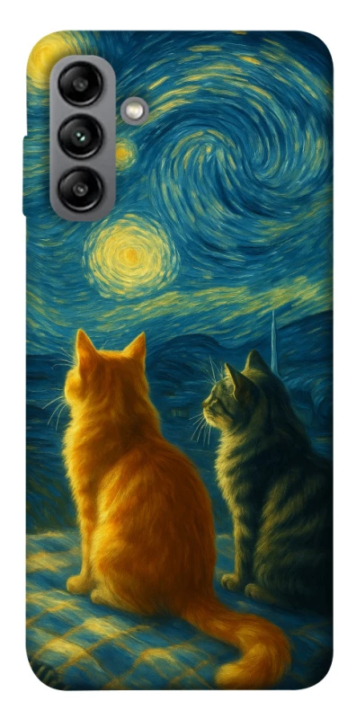 Чохол на Samsung Galaxy A04s Cats under the stars фото 1 з 1