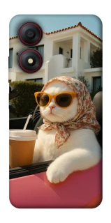 Чехол на ZTE Blade A34 4G Stylish Cat Cruise фото 1 из 1