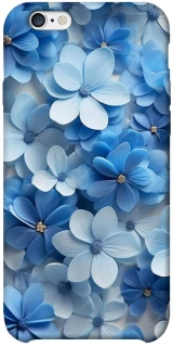 Чехол на Apple iPhone 6/6s plus (5.5") Синие цветы фото 1 из 1