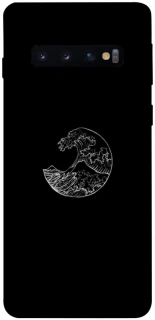 Чохол на Samsung Galaxy S10 Black tsunami фото 1 Чохол на Samsung Galaxy S10 Black tsunami фото 1 з 1