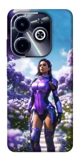 Чехол на Infinix Hot 40i Cyber space girl ver.4 фото 1 из 1